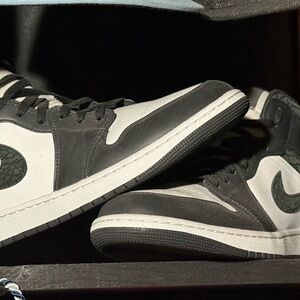 Jordan Black and White Sneakers